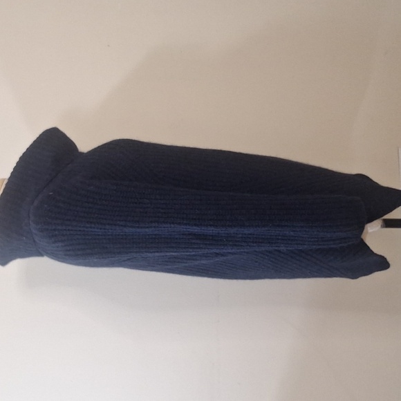 Elsa Manda Made In Italy Alpaca/wool Blend Cowl Neck Rib Knit Tunic Sweater - Picture 5 of 11